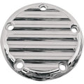 Joker Chrome Finned Timer / Points Cover for Harley Twin Cam 99-17