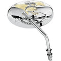 Drag Specialties Chrome & Gold Eagle 6" Oval Mirror for Harley (Sold Each)