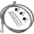 Drag Specialties 1741-2649 Extended +2" Front Stainless Steel Brake Line Kit