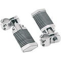 Drag Specialties DS-253800 Chrome Popsicle Footpegs with O-Rings and 1" Clamps