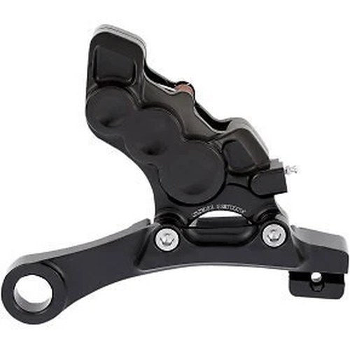 Arlen Ness 02-303 Rear Black Six-Piston Differential Bore Brake Caliper for 11.8