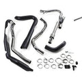 Cobra 6255DBRB Dual Bung Pro Chamber Headpipes- Black for 17-23 Touring