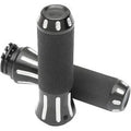 Drag Specialties 0630-1612 Black Custom Cut Hand Grips for Cable Op Throttle
