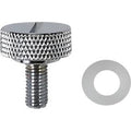 Drag Specialties 0820-0150 Chrome Slotted Seat Knob Kit 1/4"-28