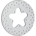 Drag Specialties 1710-1063 Polished Drilled Rear Brake Rotor for Touring 86-99