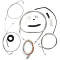 LA Choppers LA-8100KT2-13 Stainless Braided Handlebar Cable/Brake Line Kit