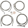 LA Choppers LA-8054KT-16 Standard Stainless Braided Cable/Brake Line Kit