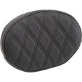 Drag Specialties 0822-0446 Oval Sissy Bar Pad Black Double Diamond Stitch