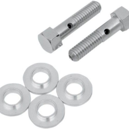 Drag Specialties 1012-0161 Chrome Breather 3/8"-16 Bolt Kit for Twin Cam