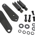 Pair Black Highway Foot Peg Mount Kit for 91-17 Harley Dyna Fxd
