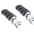 V-Twin 27-0849 Chrome Soft-Ride Passenger Foot Pegs M8 Softail 18-26