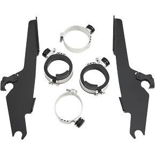 Memphis Shades Metric MEM8992Fats/Slim Windshield TriggerLock Complete Mount Kit