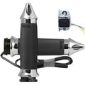 Avon Grips CC-85-CH-S-F-HT Chrome Spike Custom Contour Heated Grips for Tbw