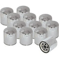 S&S Chrome Oil Filter 12-Pack for 84-98 Evo Big Twin