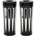 Arlen Ness 20-029 Black Deep Cut +2" Aluminum Fork Boot Covers