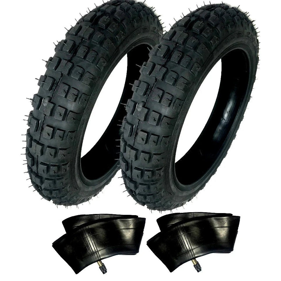 2) HD Tires And Tubes Straight Stem Size 2.50-10 2.50X10 For Yamaha TTR50E 50CC