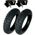 2) HD Tires And Tubes Straight Stem Size 2.50-10 2.50X10 For Yamaha PW50 50CC