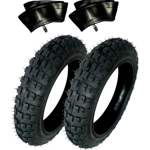 2) HD Tires And Tubes Straight Stem Size 2.50-10 2.50X10 For Yamaha PW50 50CC