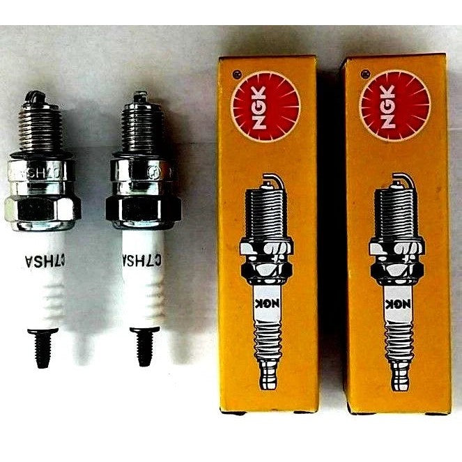 2) Spark Plug For Honda NSF100 Nsf 100 NSF-100 Bike Youth Sparkplug New