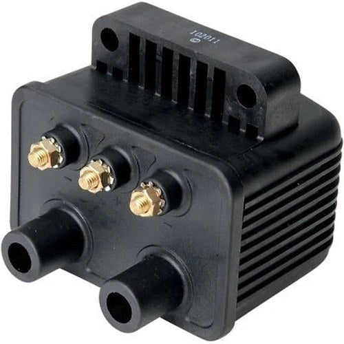 Drag Specialties Coil Harley W/ Electronic Ignition Single Fire 2.4 Ohm Black