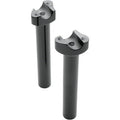 Drag Specialties Black 8" Straight Handlebars Risers for 1" Harley Application