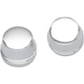 Drag Specialties 0309-0217 Chrome Front 1" Axle Nut Covers Harley Dyna Flht Flt