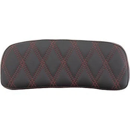 Drag Specialties Red Diamond Chopped Tour-Pak Backrest Pads for Harley
