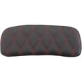 Drag Specialties Red Diamond Chopped Tour-Pak Backrest Pads for Harley