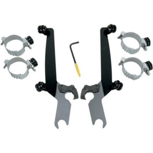 Memphis Shades MEB8928 Sportshield Mounting Kit for Dyna Super Glide & Rocker