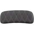 Drag Specialties Silver Diamond Chopped Tour-Pak Backrest Pads for Harley