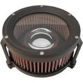 Trask Flat Black Assault Charge High Flow Air Cleaner Kit for Harley M8 17-20