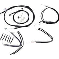 Burly B30-1106 Complete 12" Black Vinyl Handlebar Cable/Line Kit for Ape Hanger