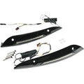 Custom Dynamics Black Windshield Trim w/ Sequential Turn Signal 15-21 Road Glide