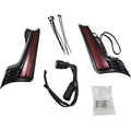 Ciro 40043 Black Red Lens LED Filler Panel Accent Lights for 15-21 Road Glide