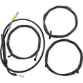 LA Choppers LA-8056KT2-13M Midnight Braided Handlebar Cable/Brake Line Kit12-14"