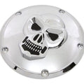 V-Twin 42-0092 Chrome & Black Skull Derby Cover for Harley Twin Cam 99-17