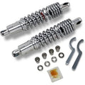 Heavy Duty Chrome 12" Premium Ride-Height Adjustable Shocks for Sportster 86-03