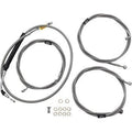 LA Choppers LA-8056KT-13 Stainless Braided Handlebar Cable/Brake Line Kit