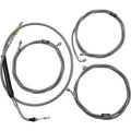 LA Choppers LA-8056KT-16 Stainless Braided Handlebar Cable/Brake Line Kit