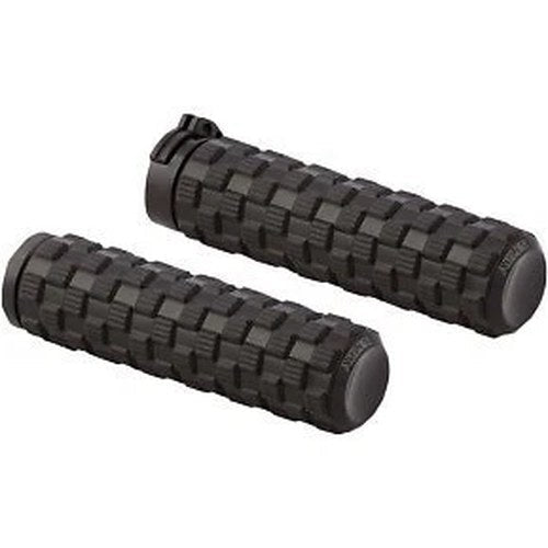 Arlen Ness 07-350 Black Air Trax Hand Grips for Harley Cable Op Throttle