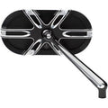 Arlen Ness Right Side Black Deep Cut Caged Series Mirror for Harley (SOLD Each)