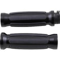 Drag Specialties 0630-2687 Matte Black Rail Hand Grips for 1" Harley Cable Op