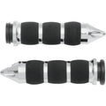Avon AIR-90-CH-FL-SP Chrome Spike Air Cushioned Hand Grips for Electronic Tbw