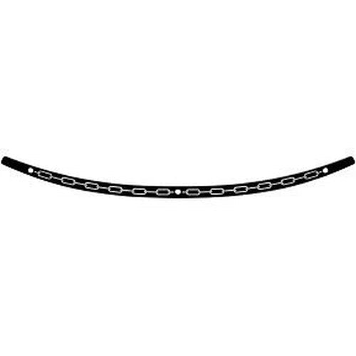 Memphis Shades HD MEB0944 Black Chain Stainless Steel Windshield Trim