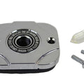 V-Twin 24-0604 Chrome Handlebar Master Cylinder Lid Cover for 96-05 Softail