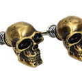 V-Twin 48-1624 Gold Skull License Plate Bolt Set