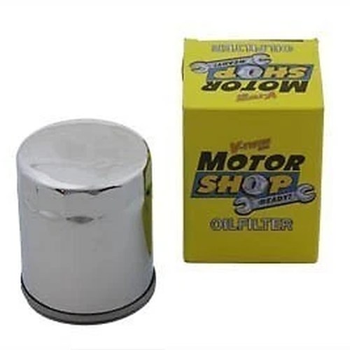 V-Twin 40-0852 Chrome Magnetic Ring Oil Filter for 84-98 Evo & 86-22 Sportster
