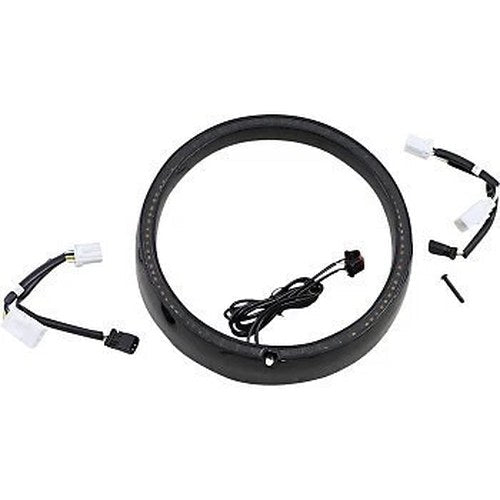 Custom Dynamics PB-7TR-SEQ-2B Black Sequential ProBEAM Headlight Trim Ring