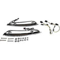 Custom Dynamics Chrome Windshield Trim w Sequential Turn Signal 15-21 Road Glide
