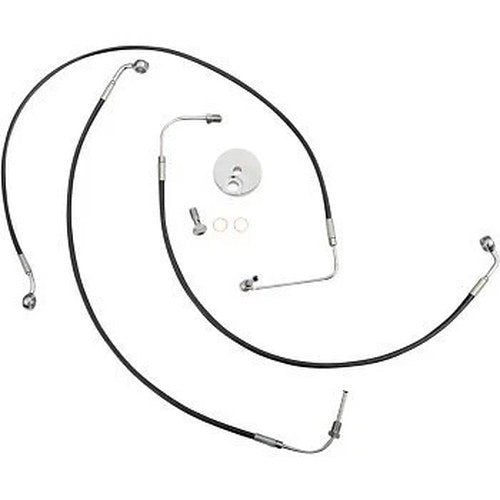 LA Choppers LA-8154B13B Replacement Brake Lines for 12-14" Apes
